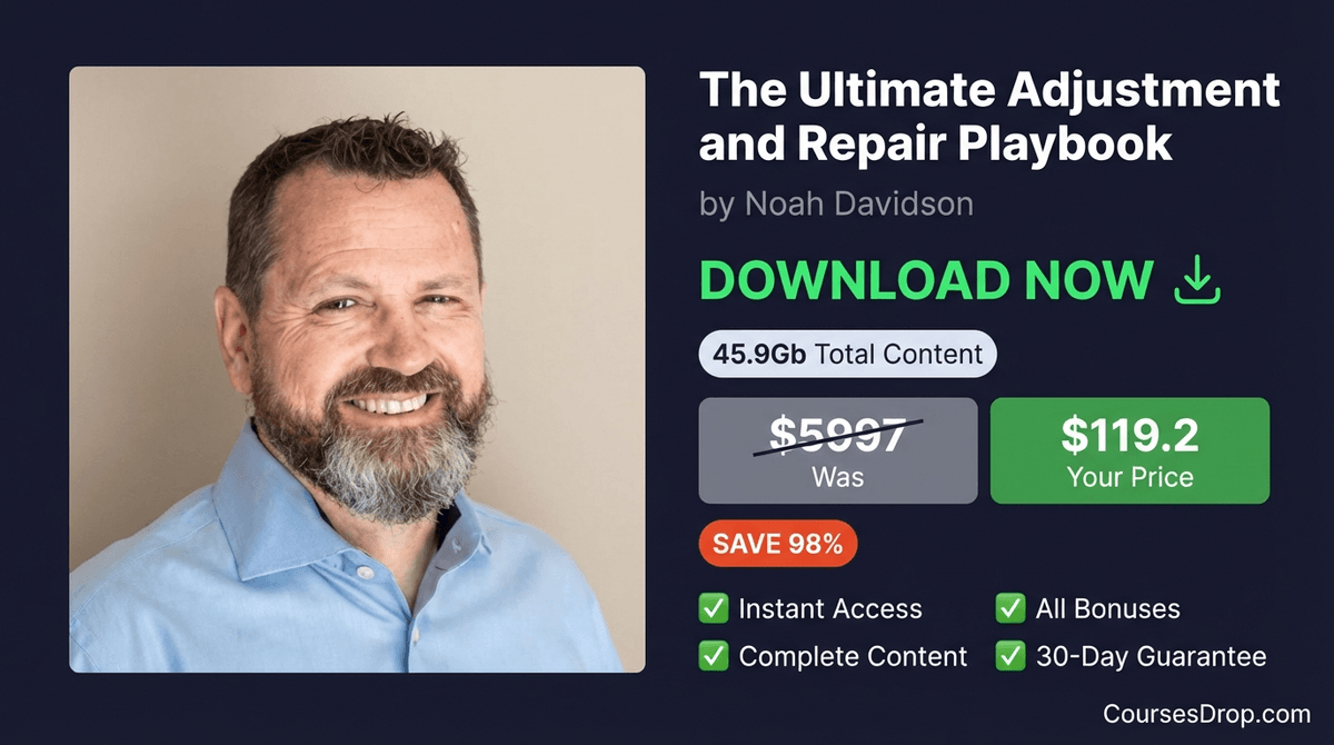 The Ultimate Adjustment and Repair Playbook download package